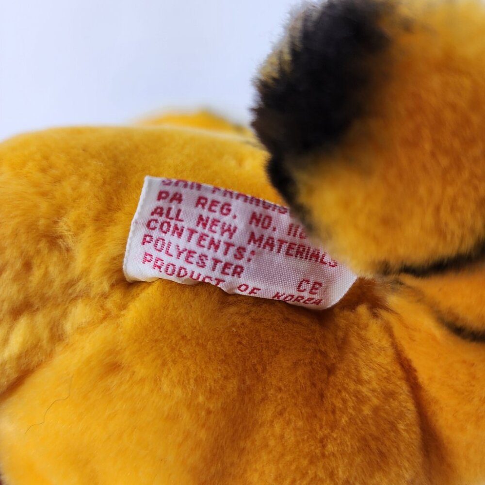 Vtg 1981 Dakin Garfield Santa Cat 8" Plush 'Fill Er Up!' Christmas Stocking Toy - Picture 11 of 15